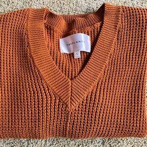 Tradlands Canyon V-neck Sweater Sienna Small